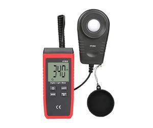 Medidor de luz Digital, UT383S Luxómetro Digital De 200.000 Lux Luminancia Lux FC Prueba Máx. Mín. Iluminómetros Fotómetro para Plantas de Interior y jardín, fotografía