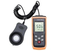 Medidor de luz, Fotómetro Digital Portátil con Pantalla LCD, Luminómetro For Fotografía, Máx., Mín., 0-200000 Lux, Comprobador De Iluminancia