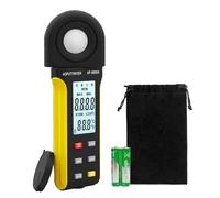 Medidor de luz Lux Meter Logger, medidor de lúmenes Digital con Pantalla 3999 (Rango de 1 a 400 000 Lux), Unidad Lux/FC, MAX/MIN y Detector Giratorio de 270 Grados para Acuario de Cultivo de Plantas