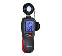 Medidor de luz, Luxmeter Digital LCD Pantalla de iluminómetro de Mano fotómetro Luxmeter Light Meter 0-200000 con Modo MAX/MIN/Datos Hold
