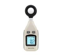 Medidor de luz, Medidor de luz Meter Light Digital Handheld Ambient Temperatura 200,000 Lux Digital Prueba MAX Min Light Meter