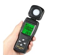 Medidor de luz, Mini Luxómetro Digital con Pantalla LCD, Luminómetro De Mano, Fotómetro, Medidor Luz 0 A 200000 Lux