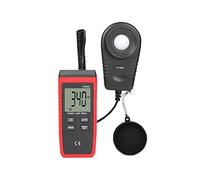 Medidor de luz, Mini medidor de luz LCD Retroiluminación, medidor de luz de indicación de batería Baja for hogar, Agricultura, almacén, Granja, Etapa, Estadio (batería no incluida)