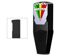 Medidor de mano EMF con alertas LED de 5 niveles, detector de radiación de campo electromagnético para el hogar, la oficina y la investigación paranormal, color negro