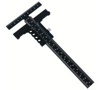 Medidor de marcado en forma de T para carpintería con tornillo de latón de afinación, rango de medición de 0-210 mm, construcción de aleación de aluminio en opciones verde/rojo/negro (4)