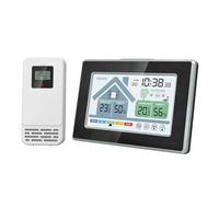 Medidor De Medición De Temperatura Y Humedad Con Pantalla LCD Reloj Despertador Estaciones Meteorológicas Termómetros Digitales Higrómetro Sensores Remotos Monitor Meteorológico