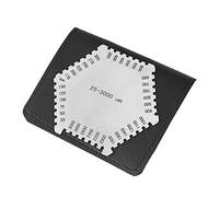 Medidor De Micras Pintura + Akozon Peine De Película Húmeda Peine De Película Húmeda De Acero Inoxidable De Alta Precisión Con Una Caja Negra Medidor De Espesor De 25-3000Um