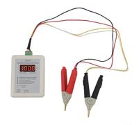 Medidor de miliohmios compacto de mano con carga tipo C y batería integrada para pruebas prácticas de baja resistencia (clip grande 20R)