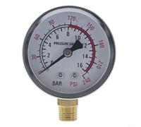 Medidor de monitoreo de presión Y60 0-1.6 MPa 0-230 PSI diseñado para integración de compresor de aire con rosca G1/4 (D)