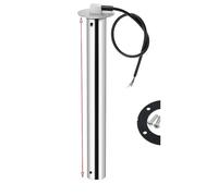 Medidor de Nivel Aguas residuales Digital 52 mm con luz roja y Alarma Destello, Sensor 0 a 190 ohmios, medidor Tanque retención HTG for Barco Personalizado(300mm Sensor)