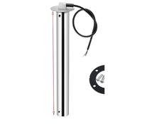 Medidor de Nivel Aguas residuales Digital 52 mm con luz roja y Alarma Destello, Sensor 0 a 190 ohmios, medidor Tanque retención HTG for Barco Personalizado(200mm Sensor)