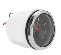 Medidor de Nivel de Agua, 52 mm/2 Pulgadas Medidores de Nivel de Agua 9-30 V Alarma Inteligente para Yates Embarcaciones Barco Marino RV 0-190ohm Sensor Europeo(Black)