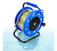 Medidor de nivel de agua con cinta de acero, medidor de nivel de agua para pozos profundos, indicador de agua subterránea de alta precisión de 30 a 300 m, medidor de nivel portátil con regla