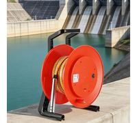 Medidor de nivel de agua de pozo profundo, 50 m-100 m opcional, sonda de acero inoxidable, medidor de profundidad de agua subterránea con zumbador y luz para pozos, depósitos