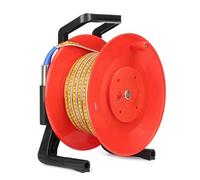 Medidor de nivel de agua portátil de 10-300 m, medidor de nivel de agua de pozo profundo, con sonda fija de acero inoxidable y cinta métrica de acero, herramientas de medición de agujeros para