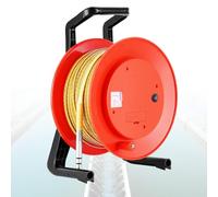 Medidor de nivel de agua subterránea con sonda fija, sistema de medición de cinta de acero e indicador audible para hidrología e riego, mide 10 m a 300 m