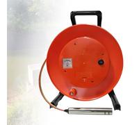 Medidor de nivel de agua subterránea, herramienta de medición de profundidad de agua con sonda de 15 mm para pozos, perforaciones, tuberías, depósitos (cable de 300 m)