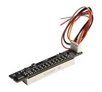 Medidor de nivel de audio con indicador de espectro LED para sistemas de 12V 24V Características de brillo ajustable (B)