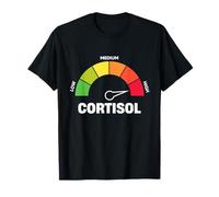 Medidor de Nivel de cortisol Divertido Internet Meme Broma 2026 Camiseta