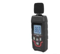 Medidor de nivel de ruido portátil, precisión de 30-130 dB ± 1.5 dB, detector de sonido digital con retroiluminación blanca, probador de decibelios compacto para evaluación de la escuela y el hogar de