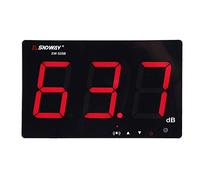 Medidor De Nivel De Sonido, Pantalla Lcd De 9.6 Pulgadas Medidor De Ruido Decibel Con Registrador De Datos Y Alarma Negro