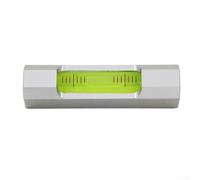 Medidor de nivel de tira de perfil plano para alineación y nivelación precisas, precisión de 0,02 mm, diseño compacto delgado, carcasa blanca y negra, lecturas de burbujas transparentes para