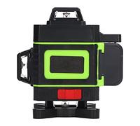 Medidor de Nivel, Resistencia Al Impacto, Pantalla Digital Profesional, Herramienta de Nivelación de Línea Láser, Haz Verde, Modo Manual para Diseño (Enchufe de la UE)