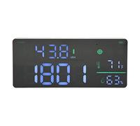 Medidor de Niveles de Sonido para Colgar en La Pared, Medidor de Decibelios con Pantalla LED 4 en 1 De 11 Pulgadas, Medidor de Humedad y Temperatura de Ruido de 30-130 DB