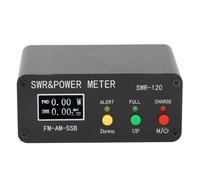 Medidor de onda estacionaria de 120 W, pantalla a color para una mejor legibilidad, pantalla digital con alarma sonora, modos FM AM CW SSB de 1,8 a