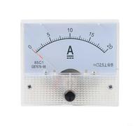 Medidor de panel analógico 85C1, CC 0-30V/50V 0-5A/10A, voltímetro amperímetro, cumple con GB/T7676-98 para pruebas y medición industriales (0-20 A)