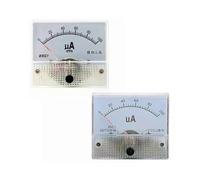 Medidor de panel analógico profesional, amperímetro de corriente (50 uA, 100 uA, 200 uA, 500 uA)