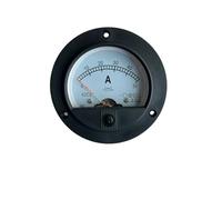 Medidor de panel analógico redondo 62C2 de 0 a 50 A, amperímetro de corriente, indicador mecánico, resistencia de derivación externa de 50 A y 75 mV