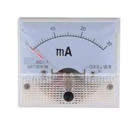 medidor de panel analógico, Voltímetro amperímetro analógico 85C1 for batería de circuito que prueba DC 0-1mA a 20A(DC0-2A)