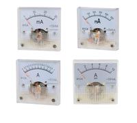 Medidor de panel de corriente analógico 91C4-A, CC 50 mA, 1 A, 2 A, 3 A, 5 A, 10 A, 500 mA, 30 mA, amperímetro (1 unidad)(0-100mA)