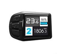 Medidor de pantalla a color de bicicleta eléctrica, 24V/36V/48V/52V Velocímetro de pantalla de visualización Ebike con conector impermeable para protocolo OMD NO.2