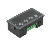 Medidor de pantalla de entrada analógica digital 0-10V 2-10V 0-20mA 4-20mA con salida de relé para temperatura Nivel de presión Monitoreo de velocidad Uso industrial Negro