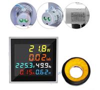 Medidor de pantalla digital eléctrico para frecuencia de potencia de corriente de voltaje con alta sensibilidad y función de ahorro automático para datos de medición consistentes (300 V)