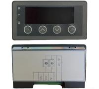 Medidor de pantalla digital para 0-10v 2-10v 0-20ma 4-20ma entrada analógica con Rs485 para protocolo Modbus Rtu y punto decimal ajustable gris Abs Panel recortado 76,5 mm (edición estándar)