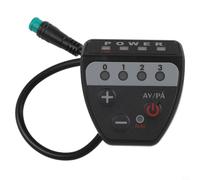 Medidor de pantalla LED, 36 V, 48 V, 5 pines, ABS, color negro