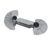 Medidor de paso de rosca métrica Medidores de tornillo de acero inoxidable Medición industrial Plata