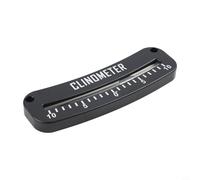 Medidor de pendiente de peligro y localizador de inclinación de sendero con medidor de ángulo de talón, indicador de pendiente marina ABS y medidor de ángulo de barco compatible (10-0-10)