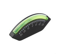 Medidor de pendiente horizontal para coche, barco, vela, clinómetro con indicador de inclinación de -45° a 45°, inclinómetro de tubo amarillo para medición de nivel marino de 90 mm