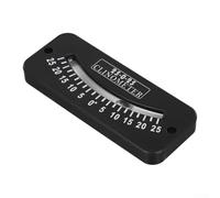 Medidor de pendiente inclinómetro 25-0-25 para medición de peligro de avalancha y senderos, material ABS negro con 7 cm (25-0-25)