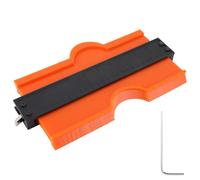 Medidor de Perfil de Contorno, calibrador de perfil medidor de esquemas, Multifuncional de 10 Pulgadas con Bloqueo para Regla de Perfil Precisa para Madera, Laminado