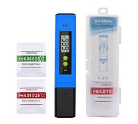 Medidor de PH 0,01 de alta precisión for Probador de Calidad del Agua con rango de medición de 0-14 adecuado for piscina y acuario(Blauw)