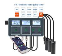 Medidor de pH de agua, Tuya medidor de PH inteligente registrador de datos temperatura TDS salinidad ORP probador de agua Monitor analizador for acuarios piscina hidropónica(1)
