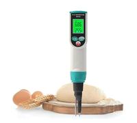 Medidor de PH de alimentos 0,00~14.00pH, probador de temperatura de pH, Sensor de alta precisión, analizador de acidez for enlatado de carne, masa de queso, agua