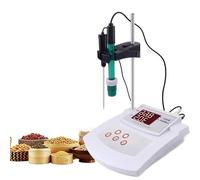 Medidor de pH de escritorio for laboratorio, comprobador de acidez y alcalinidad de pH, comprobador de calibración automática dos en uno de temperatura y pH, for laboratorio y ecología.