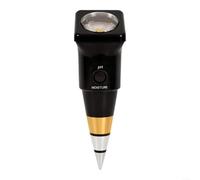 Medidor de pH del suelo y probador de humedad, rango analógico 3.0-8.0 para dial para invernadero de jardín, granja, no requiere batería, sonda de acero inoxidable (corto)