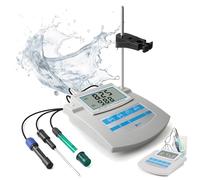 Medidor de pH digital con pantalla LCD, monitor de calidad del agua, función de ahorro de datos, compensación de temperatura, para pruebas de calidad del agua en peceras, hidroponía
